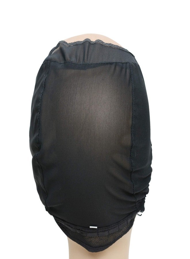 ياتشيو قبعة شعر مستعار من الدانتيل YANTAISIYU U Part لصنع الشعر المستعار، قابلة للتمدد حتى الأذن، قبعة شعر مستعار بأشرطة قابلة للتعديل للنساء (أسود، مقاس متوسط، 22 بوصة) - Image 5